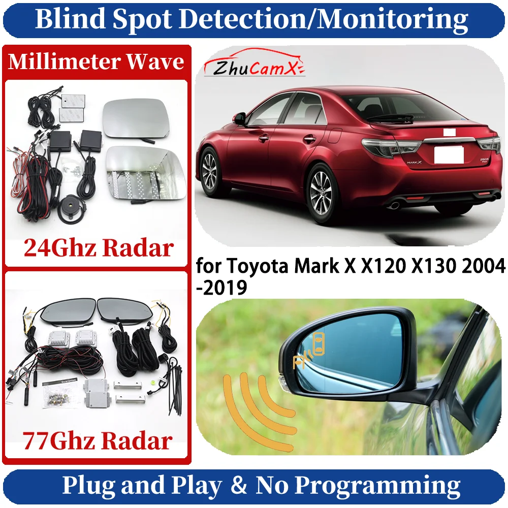 Blind Spot Monitoring/Detection System for Toyota Mark X X120 X130 2004-2019 Night Driving Side Lane Change Warning Safe Assist
Blind Spot Monitoring/Detection System for Toyota Mark X X120 X130 2004-2019 Night Driving Side Lane Change Warning Safe Assist