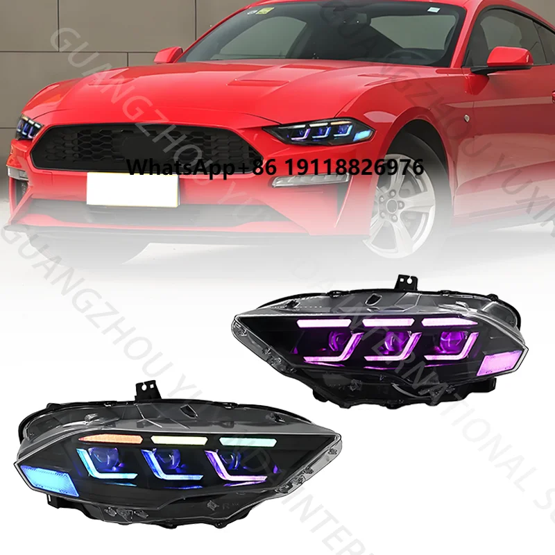 Yuxinda Auto LED Headlight Assembly for Ford Mustang GT 2018-2023 Car RGB Head Lamp Mustang Accessories and Parts 18-23
Yuxinda Auto LED Headlight Assembly for Ford Mustang GT 2018-2023 Car RGB Head Lamp Mustang Accessories and Parts 18-23