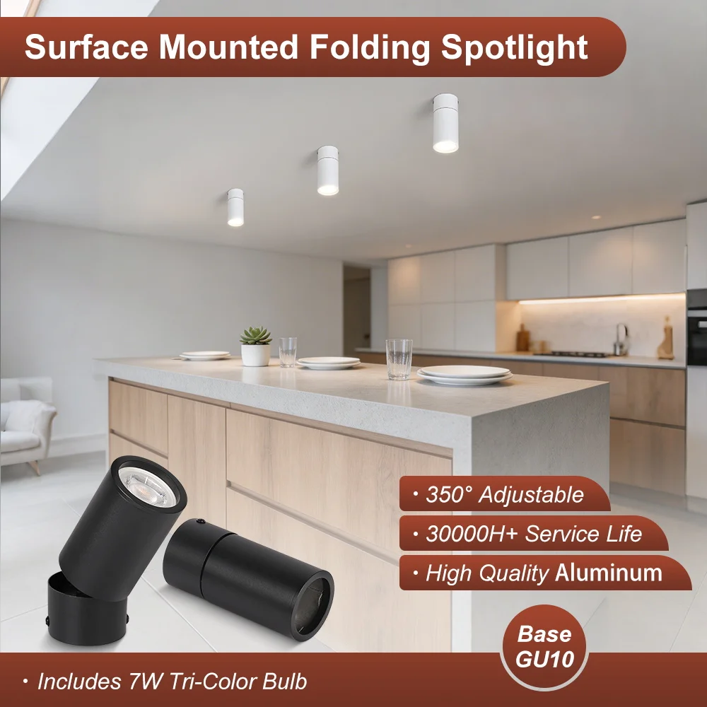 Surface Mount Ceiling Spotlight LED Downlight 110V Indoor Ceiling Lamps Led spot Lamp for Living Room Kitchen Bedroom Decoration
Surface Mount Ceiling Spotlight LED Downlight 110V Indoor Ceiling Lamps Led spot Lamp for Living Room Kitchen Bedroom Decoration