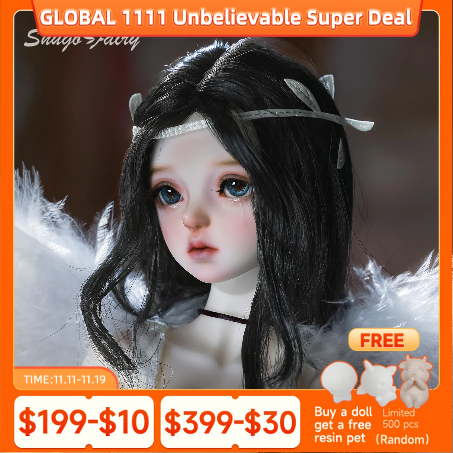 Кукла Celia L Bjd 1/4, аксессуары, крыло, панк-стиль, рок-ангел, Shugafairy, полимерная шарнирная кукла Bjd, полный комплект, женский
Кукла Celia L Bjd 1/4, аксессуары, крыло, панк-стиль, рок-ангел, Shugafairy, полимерная шарнирная кукла Bjd, полный комплект, женский