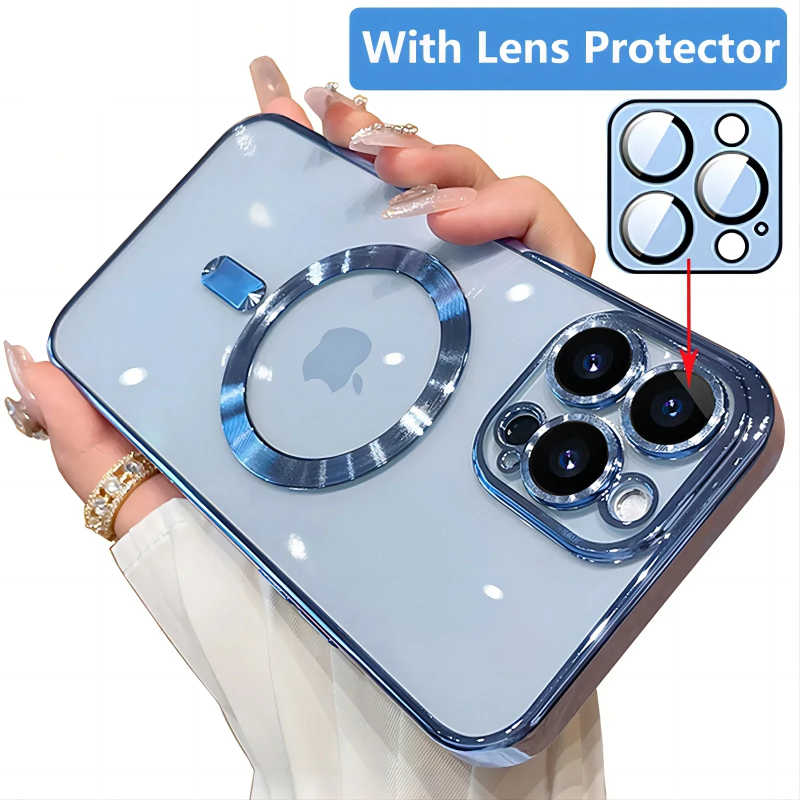 Magnetic Plating Case For iPhone 15 16 14 Plus 13 12 11 Pro Max Camera Lens Protector Glass For Magsafe Wireless Charger Cover
Magnetic Plating Case For iPhone 15 16 14 Plus 13 12 11 Pro Max Camera Lens Protector Glass For Magsafe Wireless Charger Cover