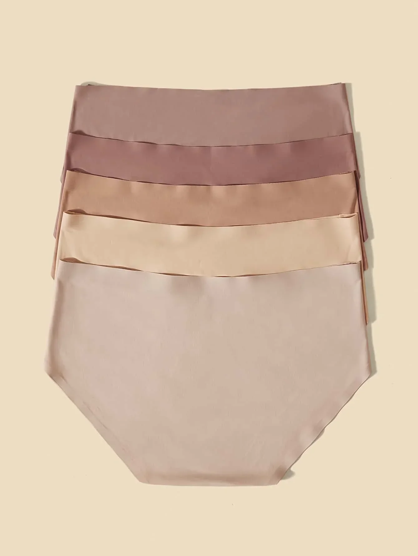 5 Pack Solid Color Womens Briefs Soft Silk-Like Underwear
5 Pack Solid Color Womens Briefs Soft Silk-Like Underwear