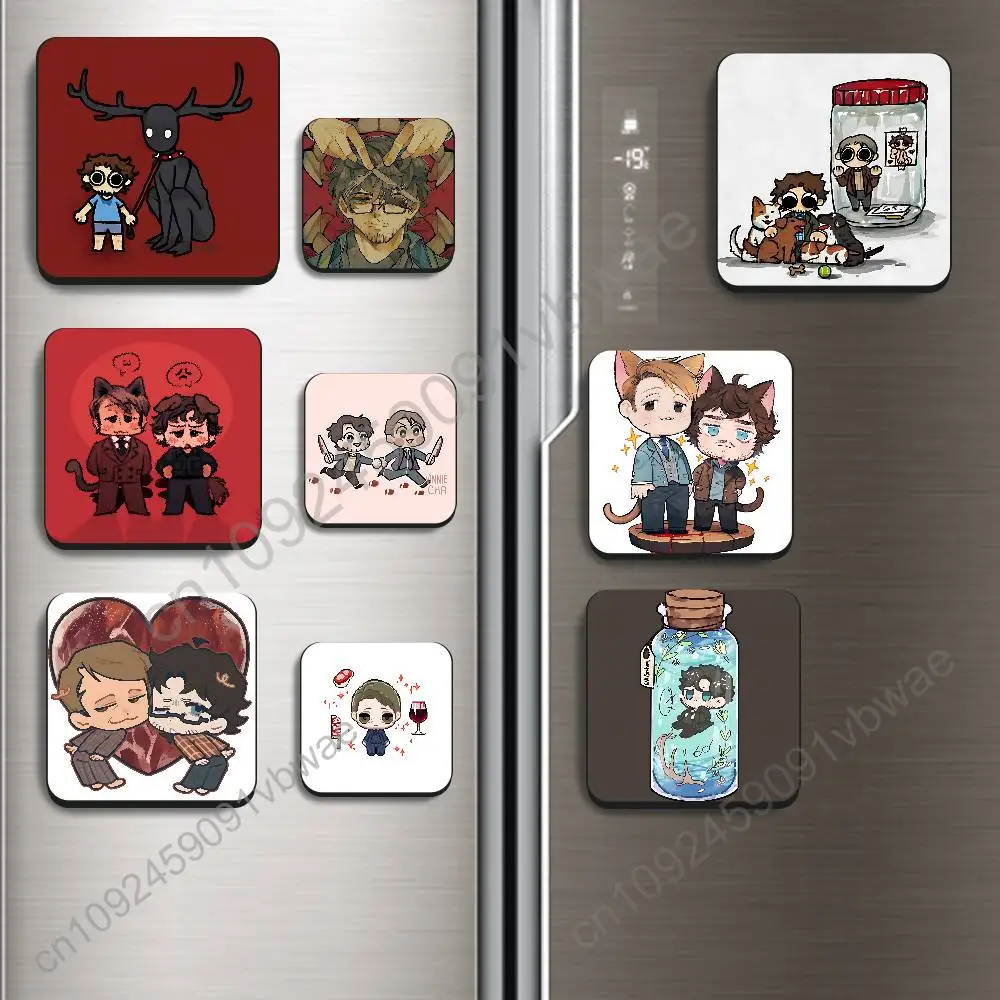Cartoon Hannibal Will Chibi Black Square Plastic Fridge Magnet, for Magnetic, No Trace Left, Durable, Smooth and Textured
Cartoon Hannibal Will Chibi Black Square Plastic Fridge Magnet, for Magnetic, No Trace Left, Durable, Smooth and Textured