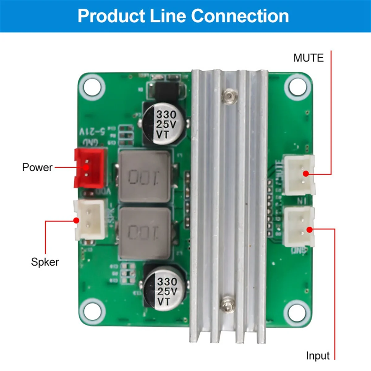 ZIZI Hifi Stereo Digital Audio Amplifier Board TPA3116 Class D Amplifier Module 100W Mono Channel Amplifier
ZIZI Hifi Stereo Digital Audio Amplifier Board TPA3116 Class D Amplifier Module 100W Mono Channel Amplifier