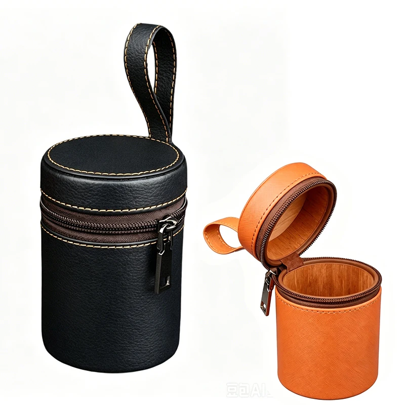 Travel Cigar Humidor Leather Cigar Case Wood Veneer Lining Cigar Tube Customer-made Smoking Accessory For Cuban Cigars Mini Box
Travel Cigar Humidor Leather Cigar Case Wood Veneer Lining Cigar Tube Customer-made Smoking Accessory For Cuban Cigars Mini Box