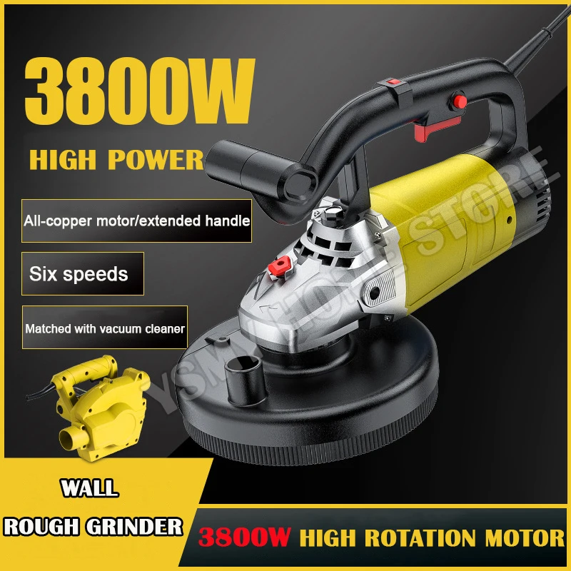 3800W Wall Grinding Machine Ground Concrete Polishing Angle Grinding Tool Electric Dust -free Ground Coarse Planing Machine
3800W Wall Grinding Machine Ground Concrete Polishing Angle Grinding Tool Electric Dust -free Ground Coarse Planing Machine