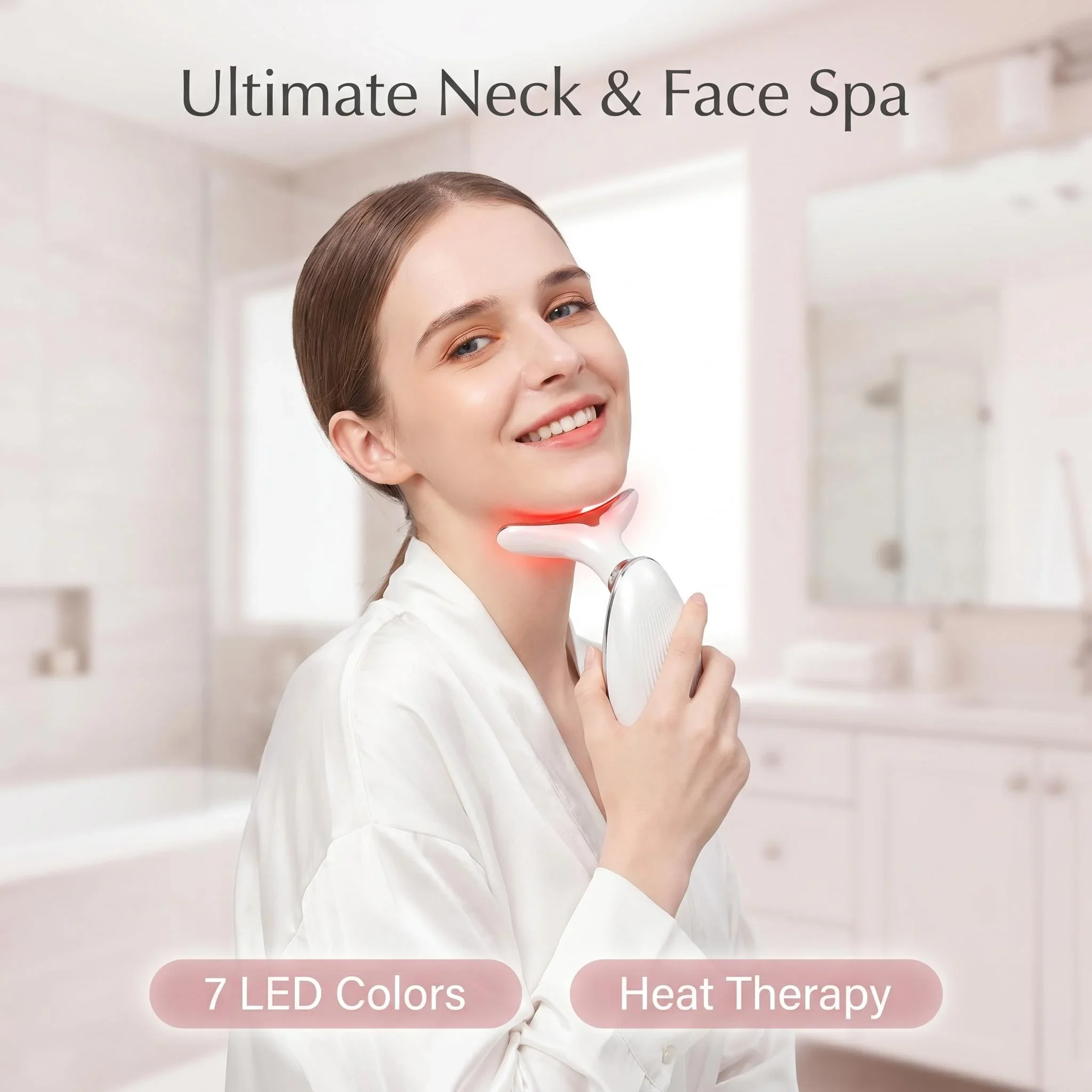 7 Colors LED Light Face Neck Beauty Device with Vibration Massage for Wrinkle Reduction Double Chin Treatment And Neck Lifting
7 Colors LED Light Face Neck Beauty Device with Vibration Massage for Wrinkle Reduction Double Chin Treatment And Neck Lifting