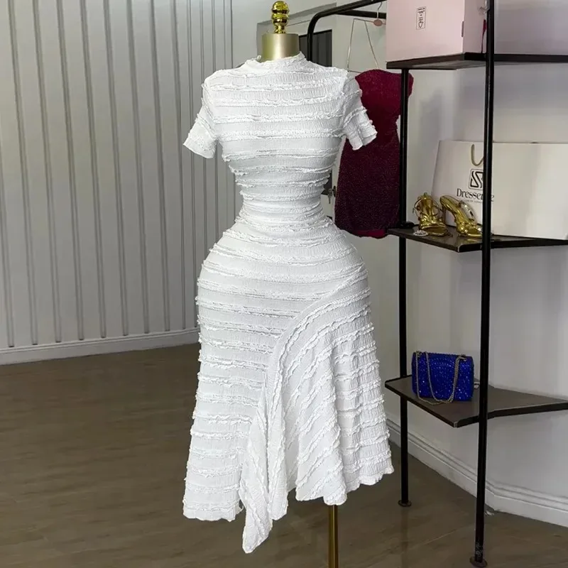 Women Short Sleeve O-neck Big Swing Elastic Dress 2025 Sweet Elegant Sexy Birthday Beach Night Party Vestidos Dresses
Women Short Sleeve O-neck Big Swing Elastic Dress 2025 Sweet Elegant Sexy Birthday Beach Night Party Vestidos Dresses