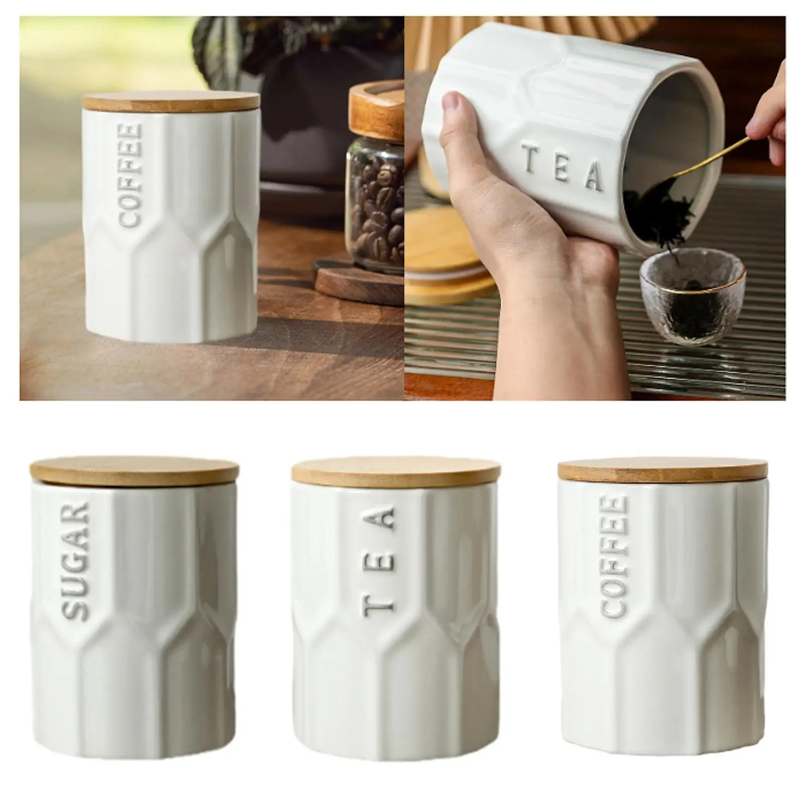 Ceramic Canister Nordic Space Saving Wide Mouth Design Sealed Bin Storage Jar with Airtight Lid Food Container Countertop Decor
Ceramic Canister Nordic Space Saving Wide Mouth Design Sealed Bin Storage Jar with Airtight Lid Food Container Countertop Decor