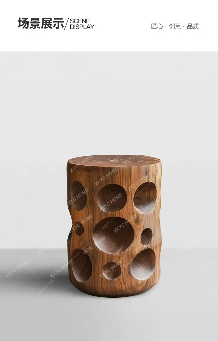 Modern simple solid wood pier high-end low stool living room decorative edge stool tea room root carving
Modern simple solid wood pier high-end low stool living room decorative edge stool tea room root carving