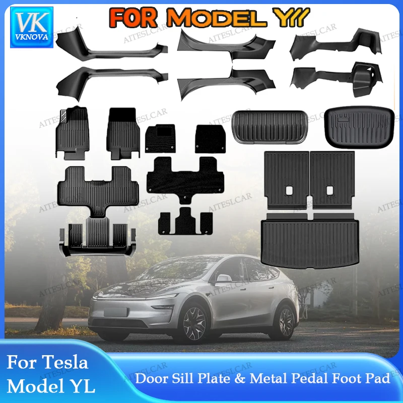 For Tesla Model YL 2026 TPE Front Rear Door Sill Protector Threshold Strip Waterproof Anti-kick Guard Panel Interior Accessories
For Tesla Model YL 2026 TPE Front Rear Door Sill Protector Threshold Strip Waterproof Anti-kick Guard Panel Interior Accessories