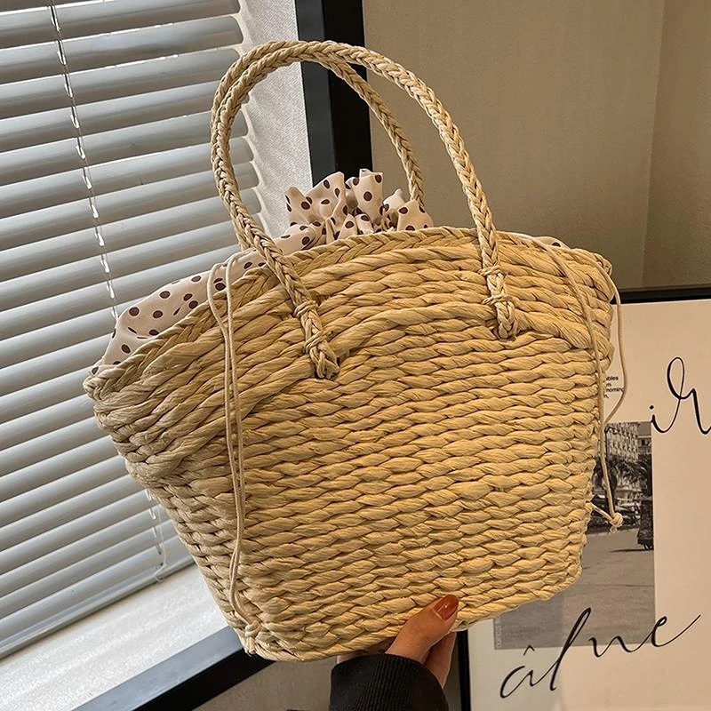 New Large Capacity Fashion Shoulder Straw Woven Bag Luxury Designer for Women Tote Bags Casual Beach Shopping Handbags Classics
New Large Capacity Fashion Shoulder Straw Woven Bag Luxury Designer for Women Tote Bags Casual Beach Shopping Handbags Classics
