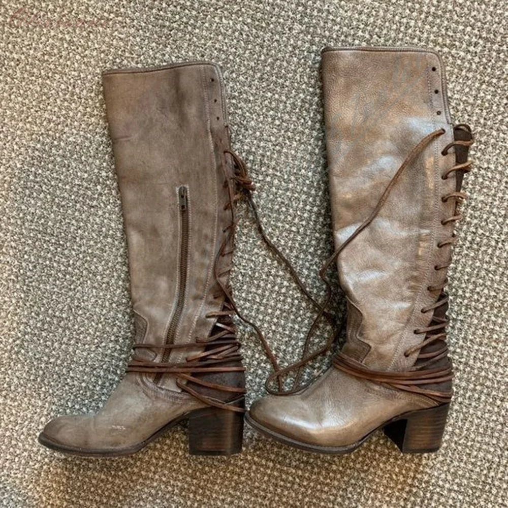 Women Distressed Back Cross Tied Mid Calf Boots Western Cowboy Round Toe Chunky High Heel Short Boots Strappy Design Retro
Women Distressed Back Cross Tied Mid Calf Boots Western Cowboy Round Toe Chunky High Heel Short Boots Strappy Design Retro