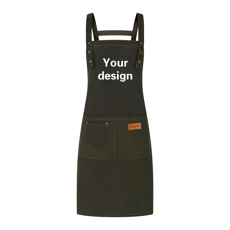 Polyester Cotton Thick Canvas Waterproof Dirt Resistant Adjustable Apron Print Logo Coffee Shop Solid Color Shoulder Strap Apron
Polyester Cotton Thick Canvas Waterproof Dirt Resistant Adjustable Apron Print Logo Coffee Shop Solid Color Shoulder Strap Apron