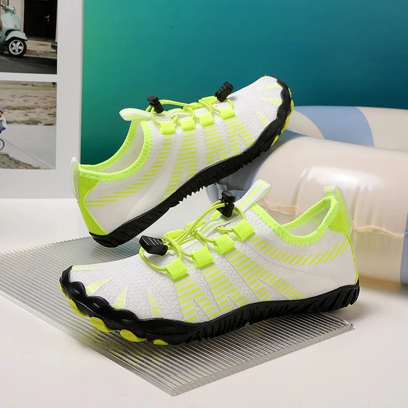 Fluorescent Green Five Finger Water Shoes Quick Dry Anti Slip Aqua Sneakers for Men Women Beach Swimming Hiking Wading
Fluorescent Green Five Finger Water Shoes Quick Dry Anti Slip Aqua Sneakers for Men Women Beach Swimming Hiking Wading