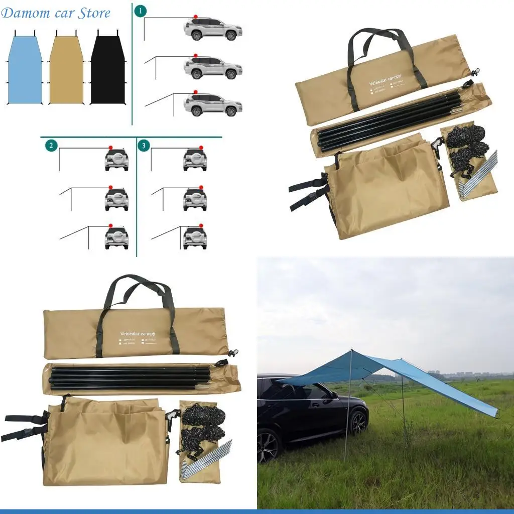A2UC Universal Car Sun Shade Awning With Quick Setups Design And UV For Outdoor Parking And Camping Vehicle Awning
A2UC Universal Car Sun Shade Awning With Quick Setups Design And UV For Outdoor Parking And Camping Vehicle Awning