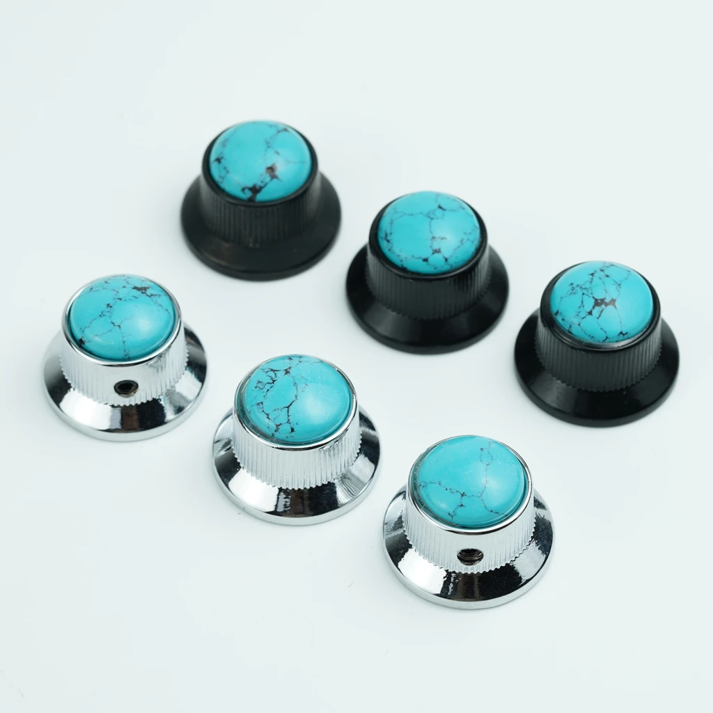 Top Hat Guitar Bass Potentiometer Control Knobs with 6mm Dia. Shaft Pots - 3PCS Bell Speed Tone Volume Knob for Electric Guitar
Top Hat Guitar Bass Potentiometer Control Knobs with 6mm Dia. Shaft Pots - 3PCS Bell Speed Tone Volume Knob for Electric Guitar