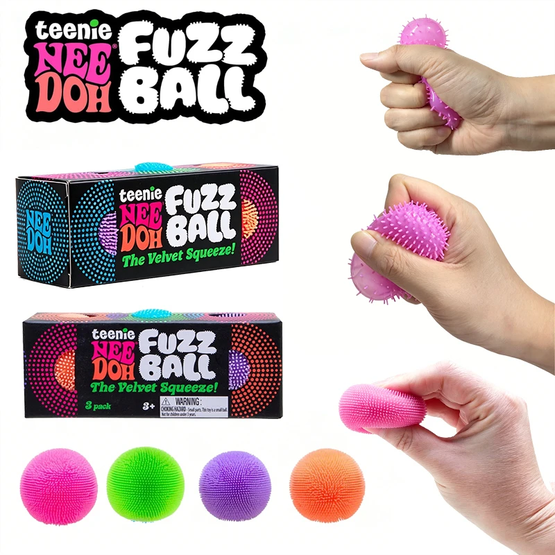 Needoh Teenie Fuzz Ball 3 Pack Mini Fidget Sensory Toy Squeeze Anxiety Relief Maltose Soft Slow Rebound Portable Design Gift Toy
Needoh Teenie Fuzz Ball 3 Pack Mini Fidget Sensory Toy Squeeze Anxiety Relief Maltose Soft Slow Rebound Portable Design Gift Toy