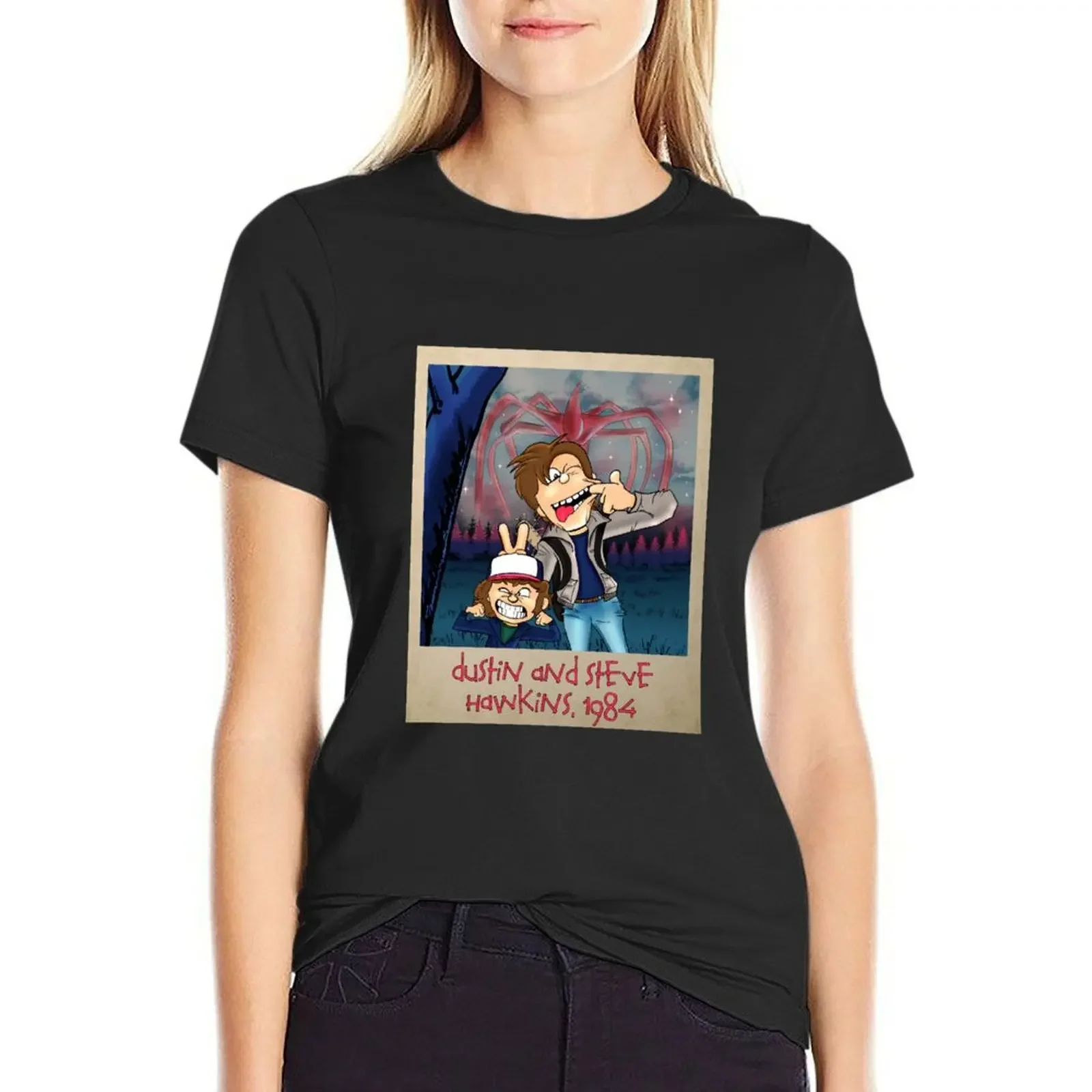 Dustin and Steve T-Shirt korean fashion cute clothes summer clothes tops Women's t-shirt
Dustin and Steve T-Shirt korean fashion cute clothes summer clothes tops Women's t-shirt