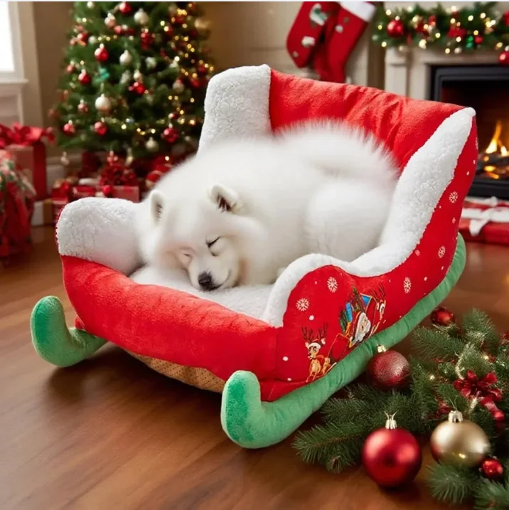 Christmas Sleigh Plush Dog Bed Christmas Sleigh Dog Bed Santa Pet Beds for Dogs and Cats Festive Plush Christma Themed Pet Beds
Christmas Sleigh Plush Dog Bed Christmas Sleigh Dog Bed Santa Pet Beds for Dogs and Cats Festive Plush Christma Themed Pet Beds