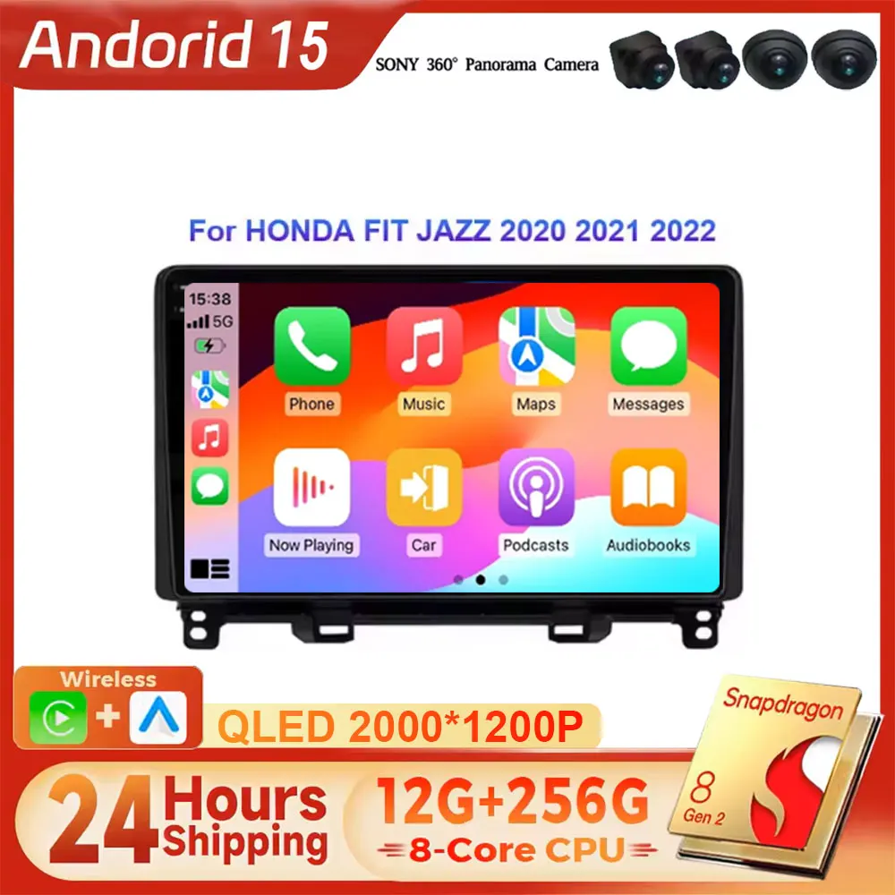 Android 15 Carplay Auto For HONDA FIT JAZZ 2020 - 2022 Car Radio GPS Player Navigation Multimedia DVD Video Stereo
Android 15 Carplay Auto For HONDA FIT JAZZ 2020 - 2022 Car Radio GPS Player Navigation Multimedia DVD Video Stereo