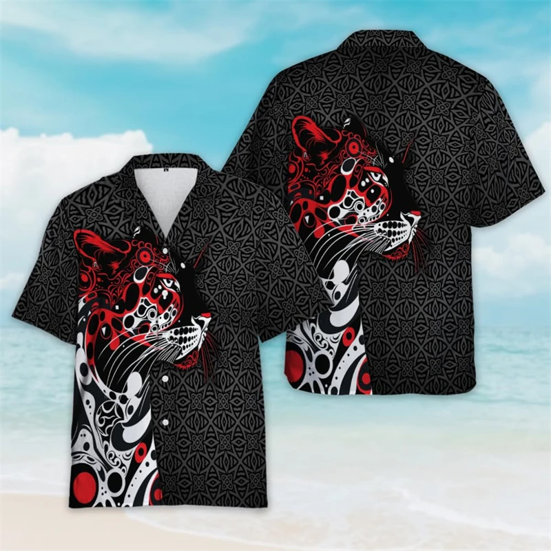 Hawaiian Tropical Habitat Leopard 3D Pattern Men's Shirt, Stylish Feline Beach Shirt, Summer Button-Down Collar Shirt
Hawaiian Tropical Habitat Leopard 3D Pattern Men's Shirt, Stylish Feline Beach Shirt, Summer Button-Down Collar Shirt