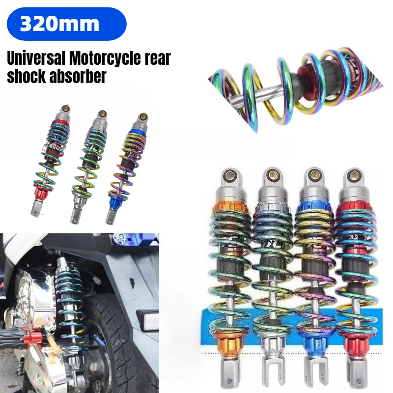 Universal 320mm Motorcycle Color Focus Shock Absorber for Suzuki Honda Yamaha BWS ATV Etc Motorcycle Magic Shock Absorber
Universal 320mm Motorcycle Color Focus Shock Absorber for Suzuki Honda Yamaha BWS ATV Etc Motorcycle Magic Shock Absorber
