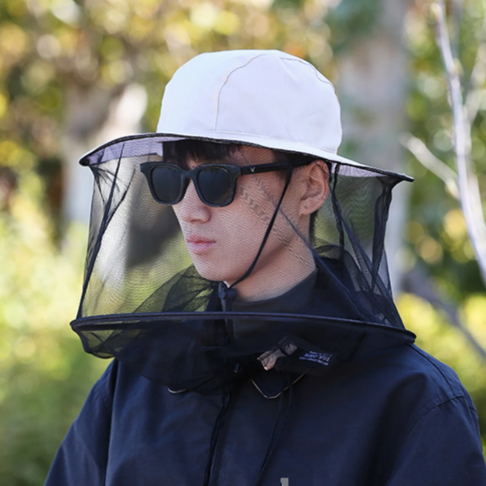 Bug Net Sun Hat Wide Brim Fishing Hat with Net Outdoor Headwear Drawstring Protection
Bug Net Sun Hat Wide Brim Fishing Hat with Net Outdoor Headwear Drawstring Protection