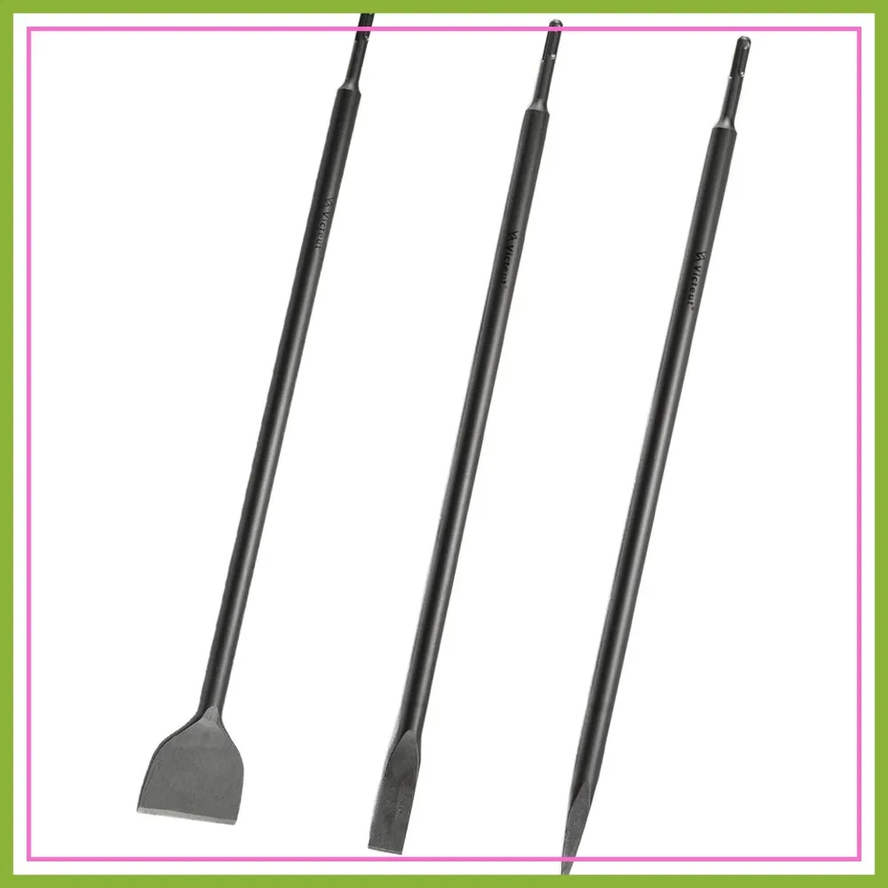 24'' SDS Plus 3pc Set: Flat, Point & Scaling Chisels for Concrete Demolition & Tile Removal - 40Cr Steel Bits
24'' SDS Plus 3pc Set: Flat, Point & Scaling Chisels for Concrete Demolition & Tile Removal - 40Cr Steel Bits