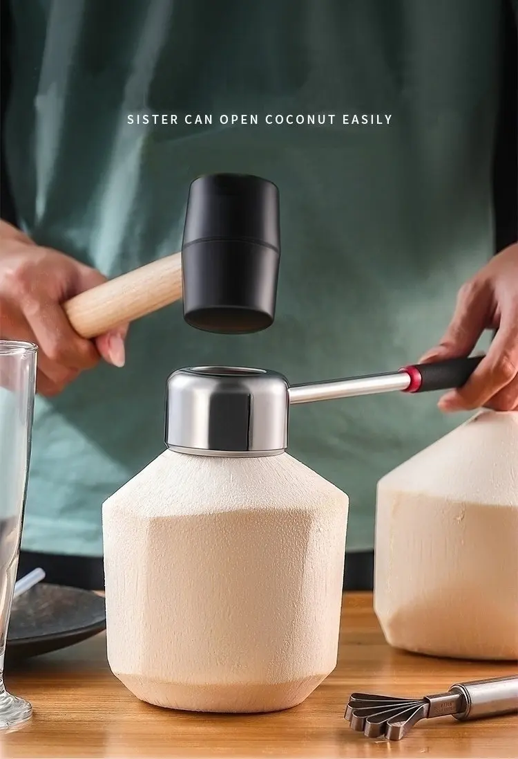 Creative Magic Coconut Opener Effort-saving Coconut Shell Opener With Coconut Shredder
Creative Magic Coconut Opener Effort-saving Coconut Shell Opener With Coconut Shredder