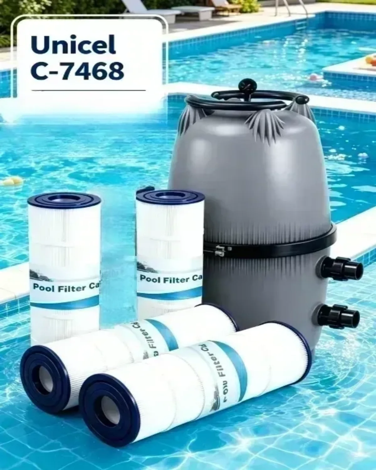 115 Sq.Ft Swimming Filter Cartridge Universal Fit for C-7468 AK-60432 70852 PJAN115-PAK4 FC-0810 XLS-705 4 Pack
115 Sq.Ft Swimming Filter Cartridge Universal Fit for C-7468 AK-60432 70852 PJAN115-PAK4 FC-0810 XLS-705 4 Pack