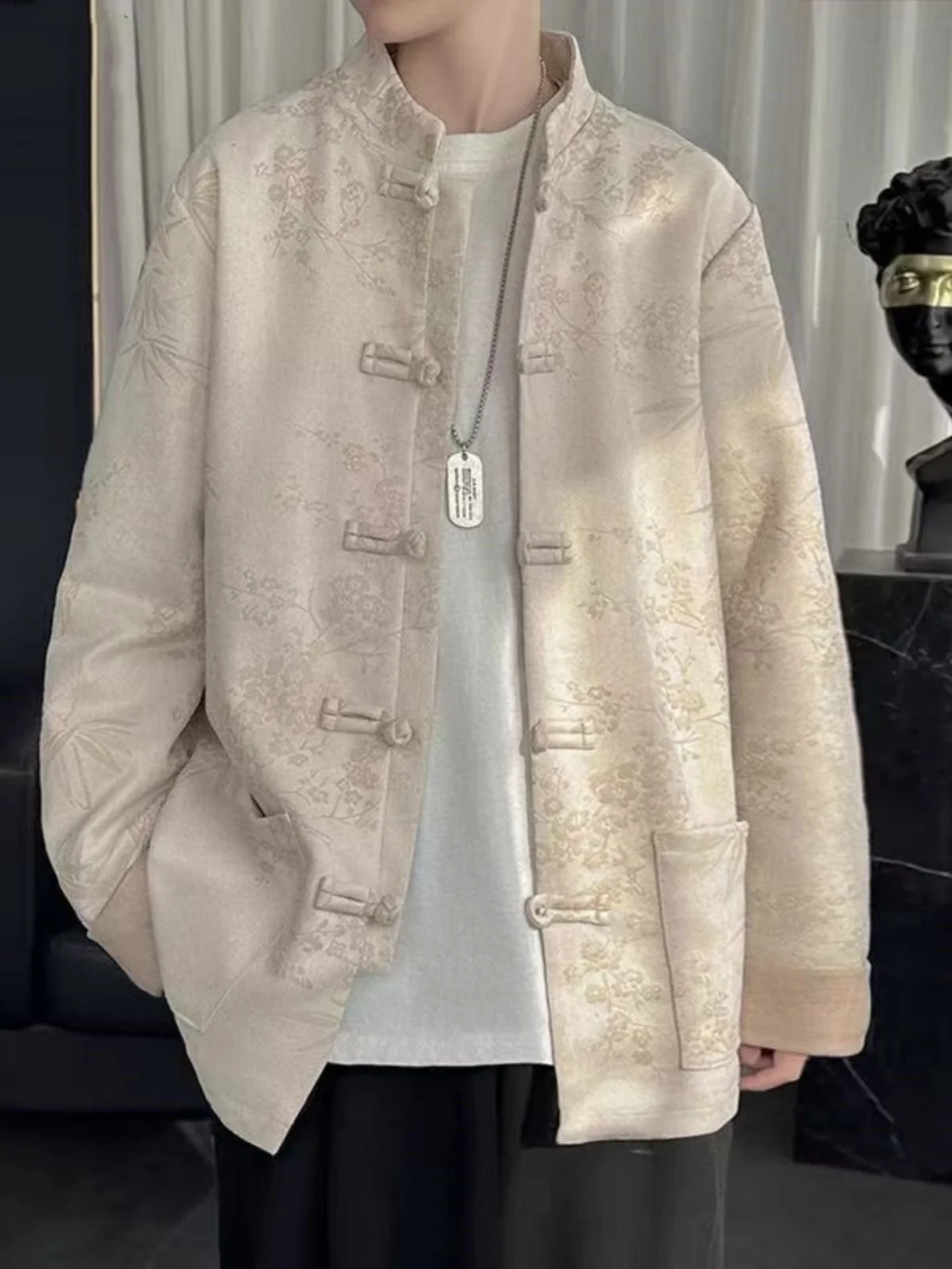 Spring Autumn Floral Embroidery Hanfu Jaet Coat ex Large Size Youthful Sle Outerwear Warmth Provided by Stand Fabric
Spring Autumn Floral Embroidery Hanfu Jaet Coat ex Large Size Youthful Sle Outerwear Warmth Provided by Stand Fabric