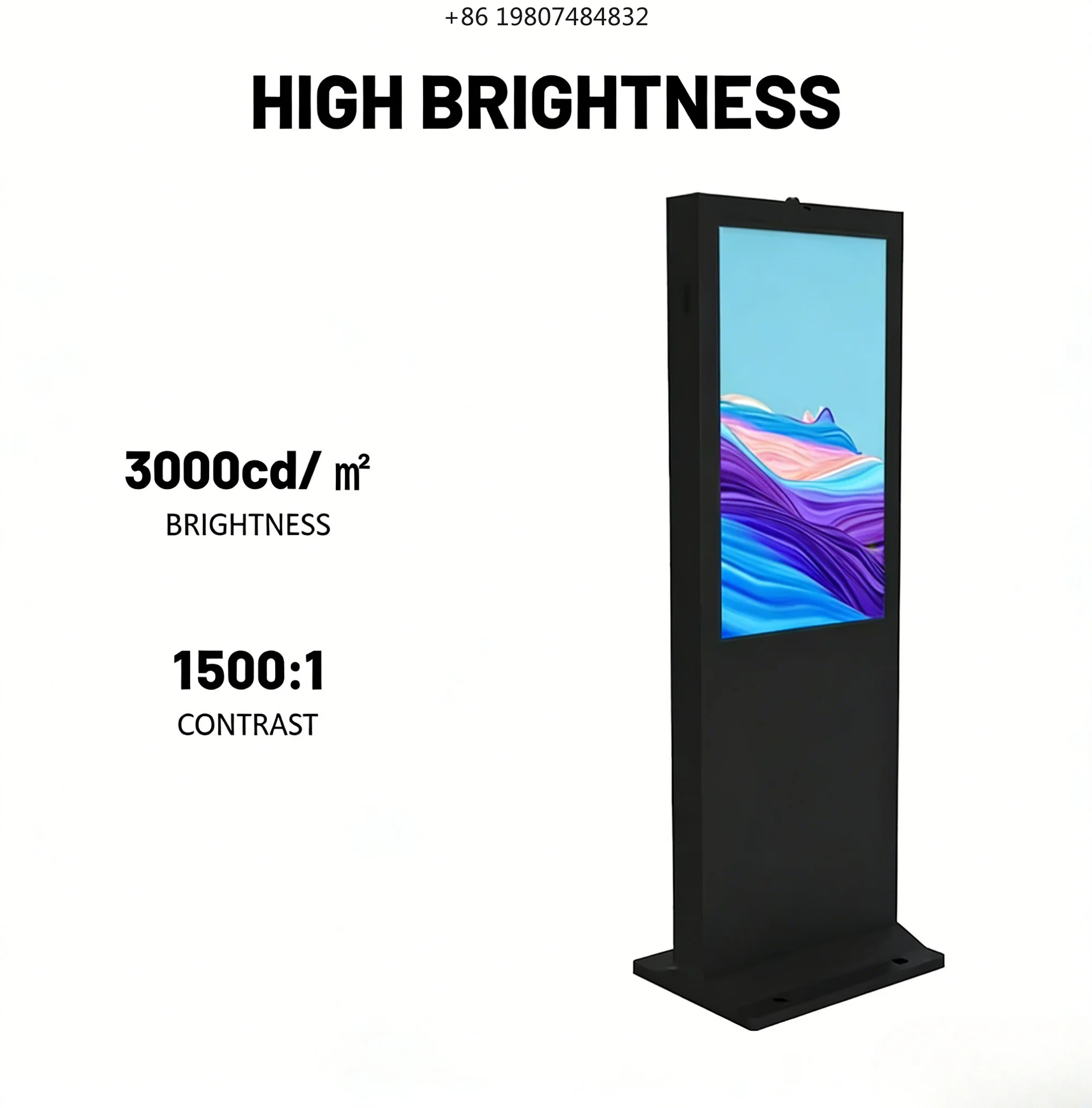 Standard Outdoor Digital Signage LCD Display Screen IP65 Waterproof Animation, for Retail Store Shopping Mall Advertising Kiosk
Standard Outdoor Digital Signage LCD Display Screen IP65 Waterproof Animation, for Retail Store Shopping Mall Advertising Kiosk