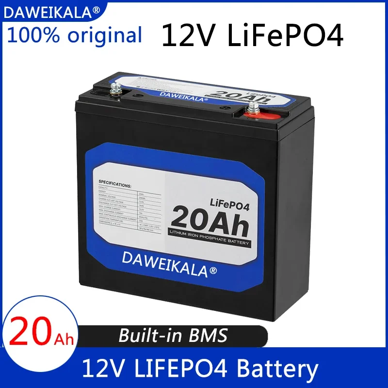 New 12V 20Ah LiFePo4 Battery Lithium Iron Phosphate 12V 24V LiFePo4 Rechargeable Battery for Kid Scooters Boat Motor No Tax
New 12V 20Ah LiFePo4 Battery Lithium Iron Phosphate 12V 24V LiFePo4 Rechargeable Battery for Kid Scooters Boat Motor No Tax