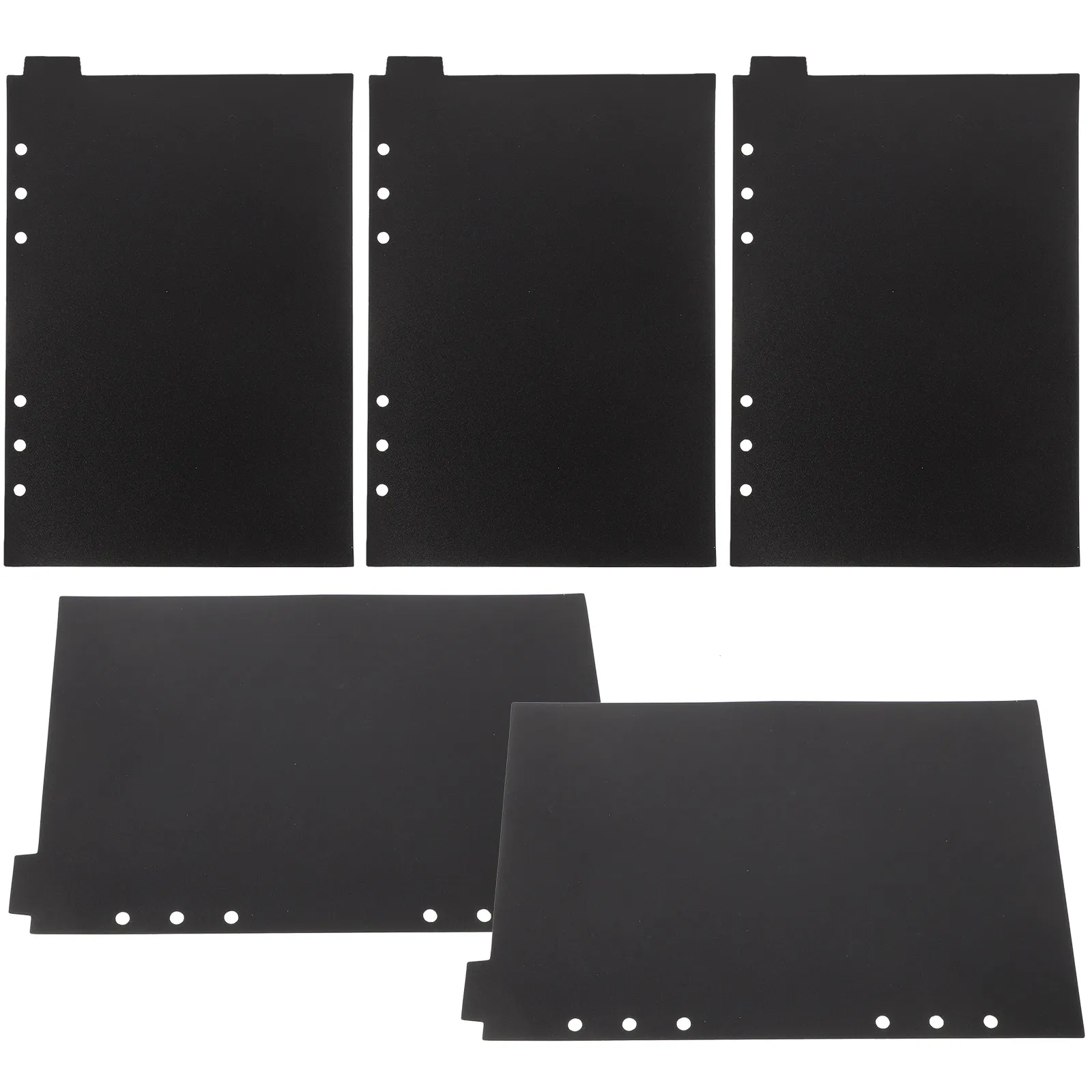 5Pcs A5 Black Binder Page Dividers Top Tabs Heavy Duty Index Separators for 6 Hole Binders Office Study Home Organization
5Pcs A5 Black Binder Page Dividers Top Tabs Heavy Duty Index Separators for 6 Hole Binders Office Study Home Organization