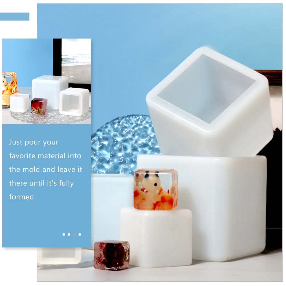 Silicone Cube Mold for H made Decoration Creative DIY Crafts Square Epoxy Resin Jewelry Accessories Easy Practical Flexible
Silicone Cube Mold for H made Decoration Creative DIY Crafts Square Epoxy Resin Jewelry Accessories Easy Practical Flexible