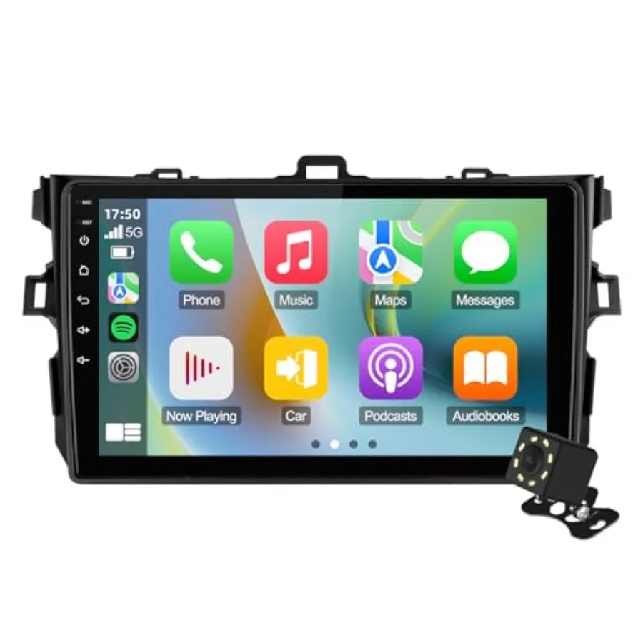 Double Din Linux Car Stereo for Toyota Corolla 2009-2013: 9 Inch Touchscreen Radio, Black ABS Plastic, Wireless CarPlay/Android
Double Din Linux Car Stereo for Toyota Corolla 2009-2013: 9 Inch Touchscreen Radio, Black ABS Plastic, Wireless CarPlay/Android