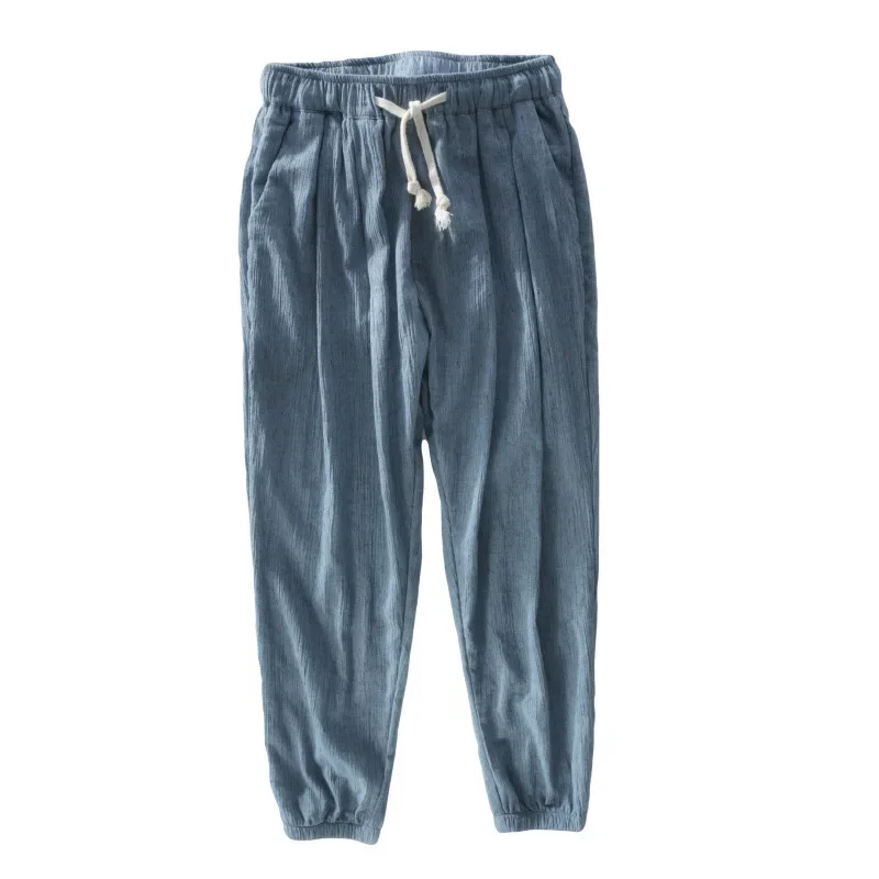 2023 New Spring/Summer New Cotton and Hemp Slim Fit Men's Casual Loose Large Versatile Pants Tie Legs Casual Pants
2023 New Spring/Summer New Cotton and Hemp Slim Fit Men's Casual Loose Large Versatile Pants Tie Legs Casual Pants