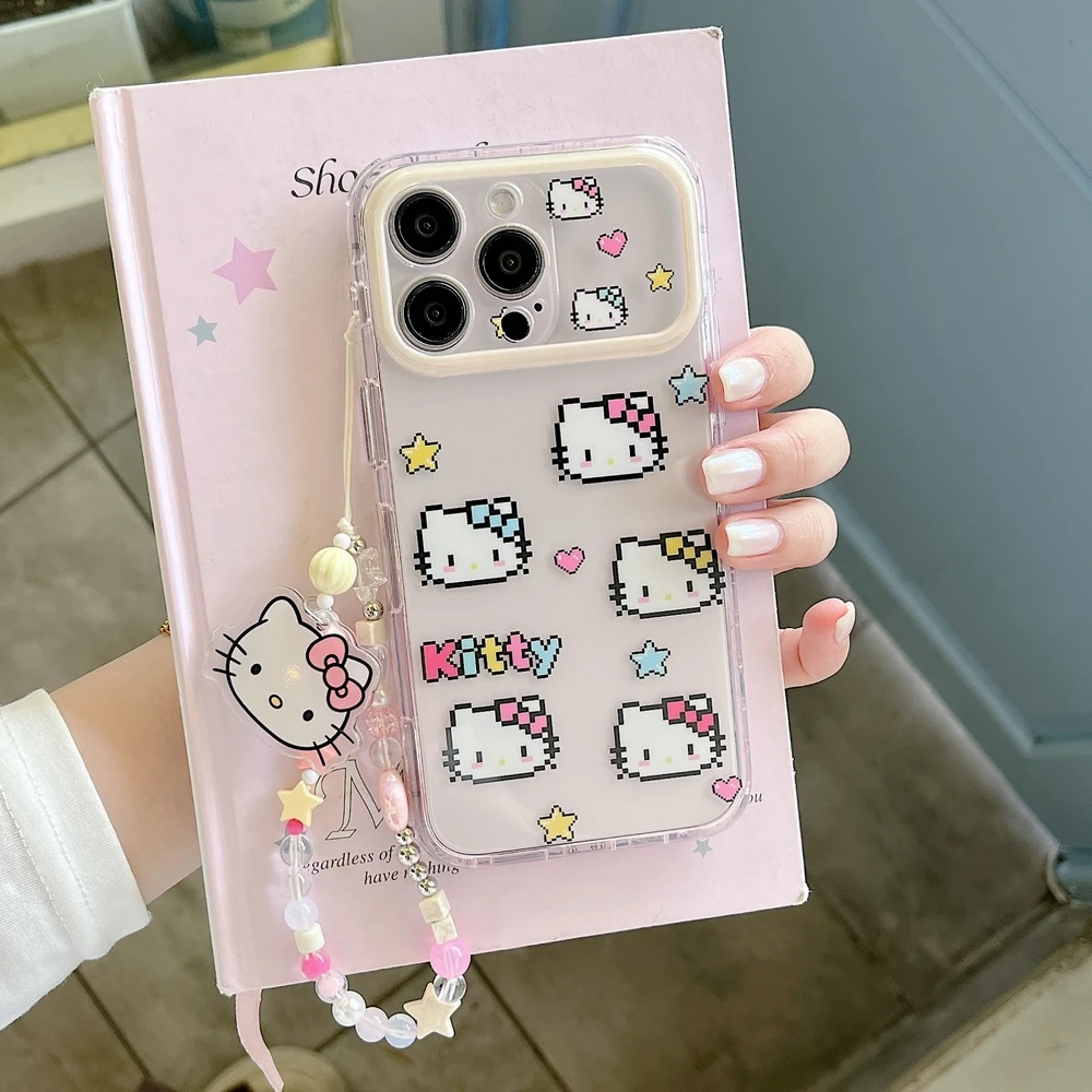 Fashion Cute Cartoon Sanrio Pixel Hello Kittty Phone Case For iPhone 17 Pro 16 15 14 13 Pro Max Shockproof Hard Acrylic Cover
Fashion Cute Cartoon Sanrio Pixel Hello Kittty Phone Case For iPhone 17 Pro 16 15 14 13 Pro Max Shockproof Hard Acrylic Cover