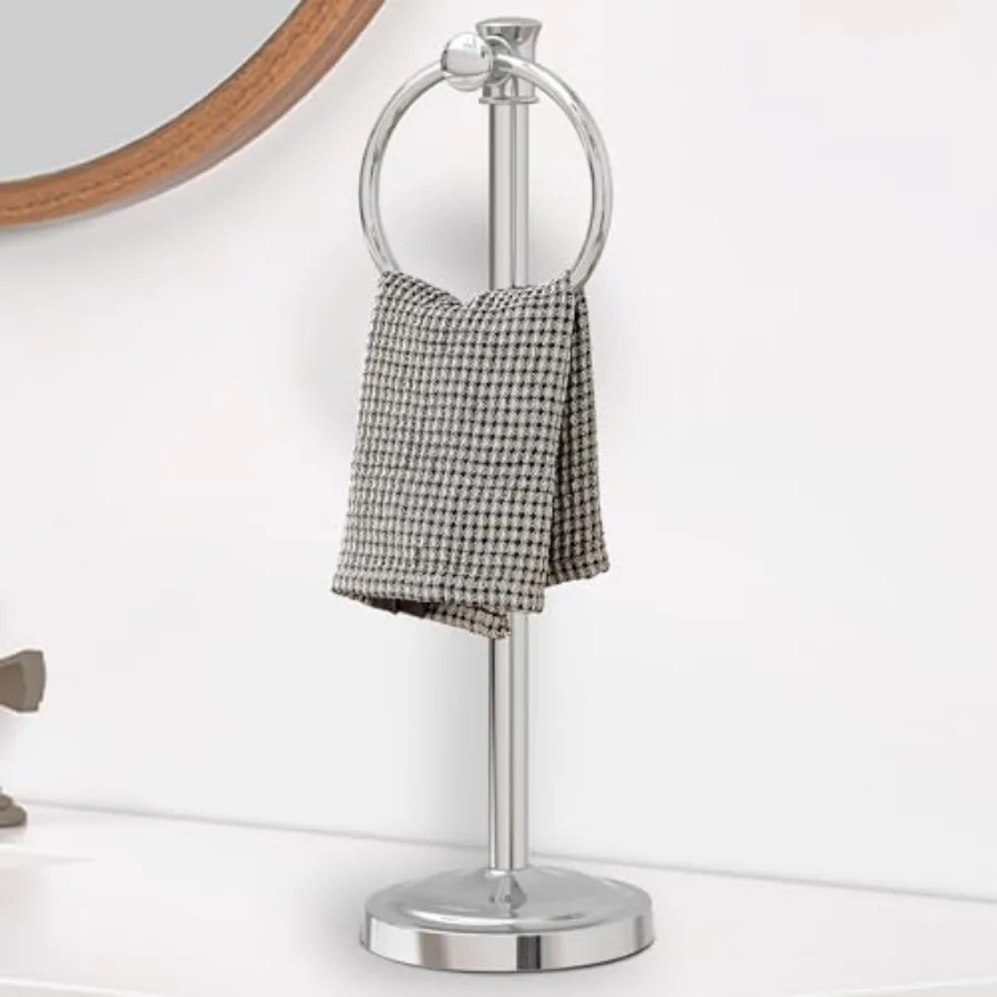 17 Inch Stand Hand Towel Holder Towel Bar Towel Hanging Ring, Free Standing Floor Hand Towel Rack Storage for Bathroom Kitchen
17 Inch Stand Hand Towel Holder Towel Bar Towel Hanging Ring, Free Standing Floor Hand Towel Rack Storage for Bathroom Kitchen
