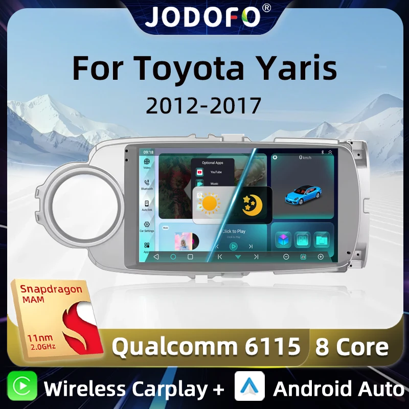 JODOFO Android 13 Qualcomm Car Stereo for Toyota Yaris 2012-2017 Wireless CarPlay Auto 4G GPS DSP FM Radio Car Multimedia Player
JODOFO Android 13 Qualcomm Car Stereo for Toyota Yaris 2012-2017 Wireless CarPlay Auto 4G GPS DSP FM Radio Car Multimedia Player