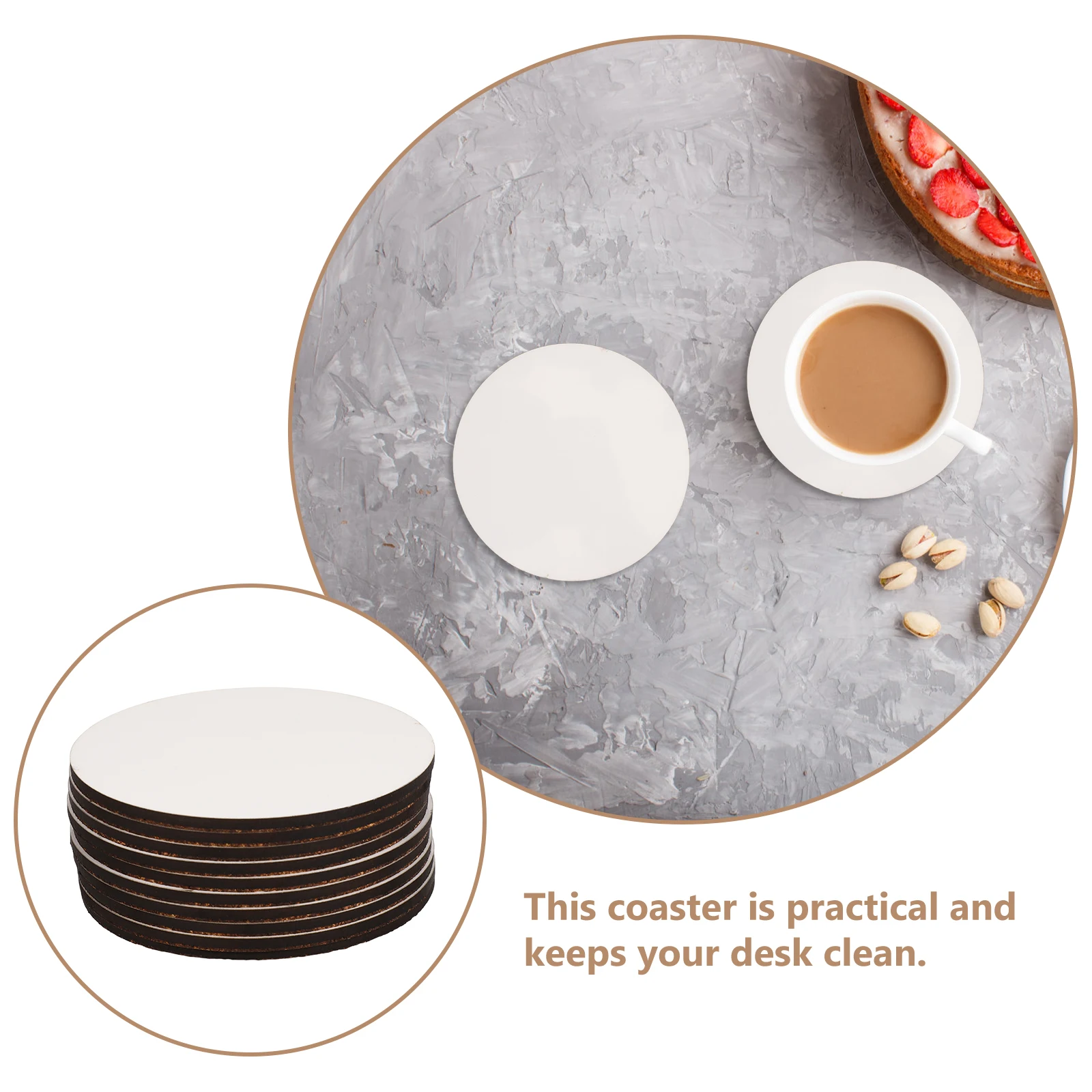 10 Pcs Wooden Board Painting Supplies Diy Cup Pads Blank Coasters Sublimation Bulk Heat Transfer Blanks 
10 Pcs Wooden Board Painting Supplies Diy Cup Pads Blank Coasters Sublimation Bulk Heat Transfer Blanks