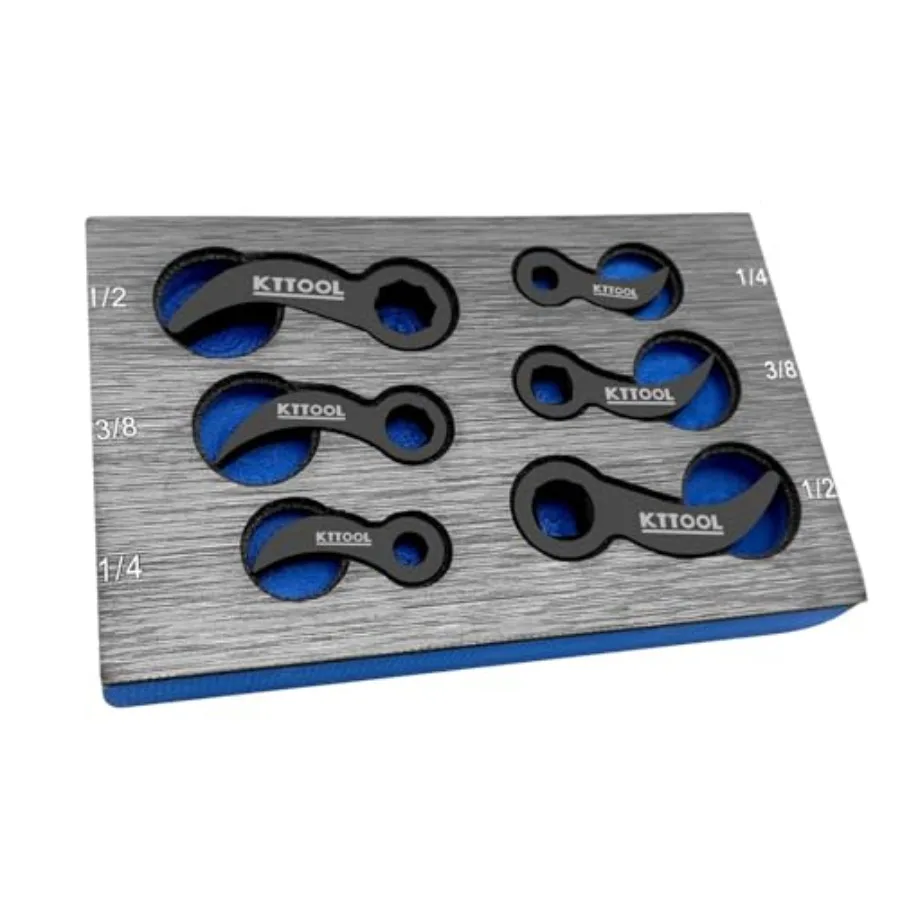 6 Pcs Pry Bar Wrench Adaptor Head Set, Crowbar Adapter Head Tool, Half Shaft Removal Car Repairing Tools"" 1/4" D 8pt Square Pr
6 Pcs Pry Bar Wrench Adaptor Head Set, Crowbar Adapter Head Tool, Half Shaft Removal Car Repairing Tools"" 1/4" D 8pt Square Pr