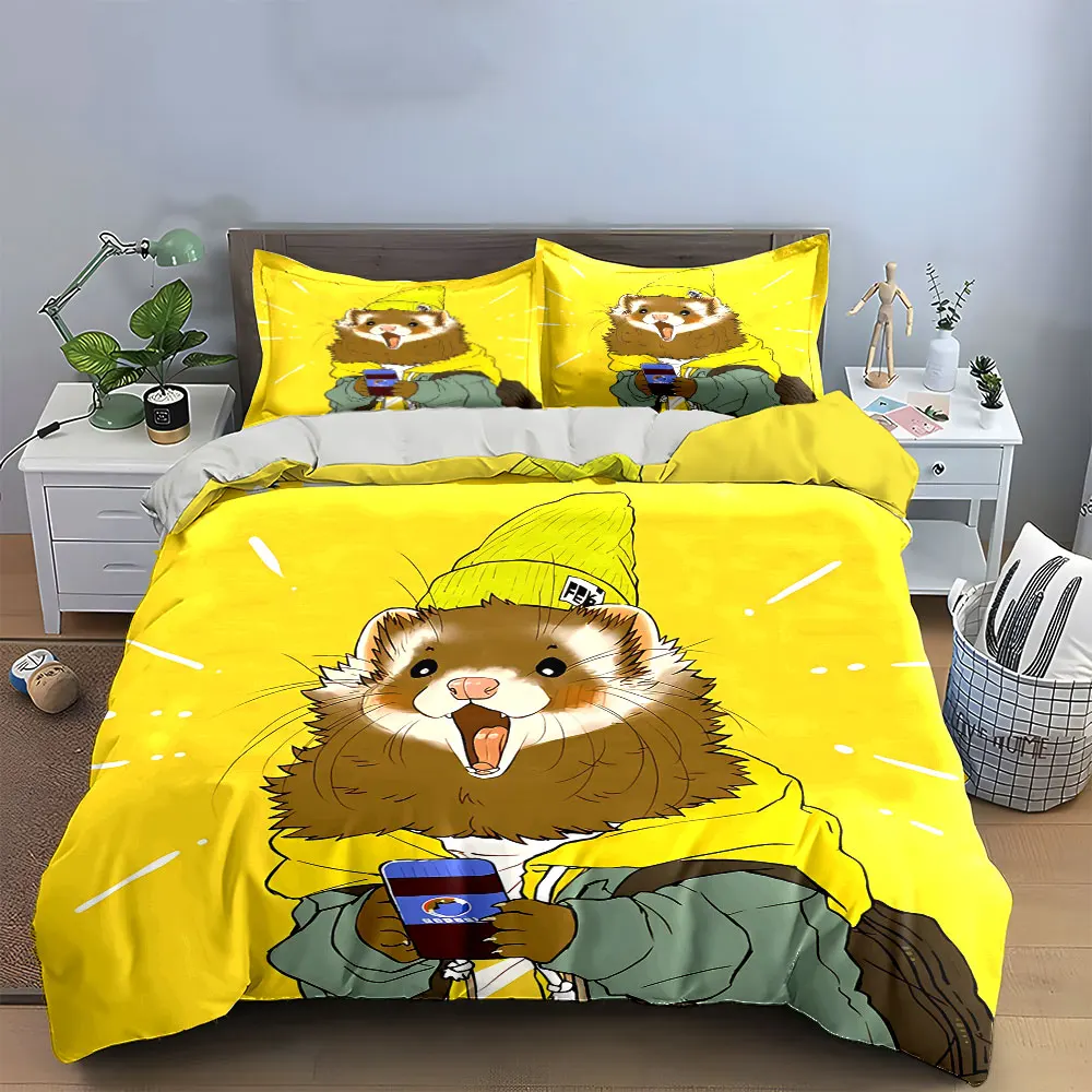 "Cartoon Animal Print Decor Set" Bedding Set with 1 Duvet Cover 2 Pillowcases Single Double King Queen, Gift
"Cartoon Animal Print Decor Set" Bedding Set with 1 Duvet Cover 2 Pillowcases Single Double King Queen, Gift
