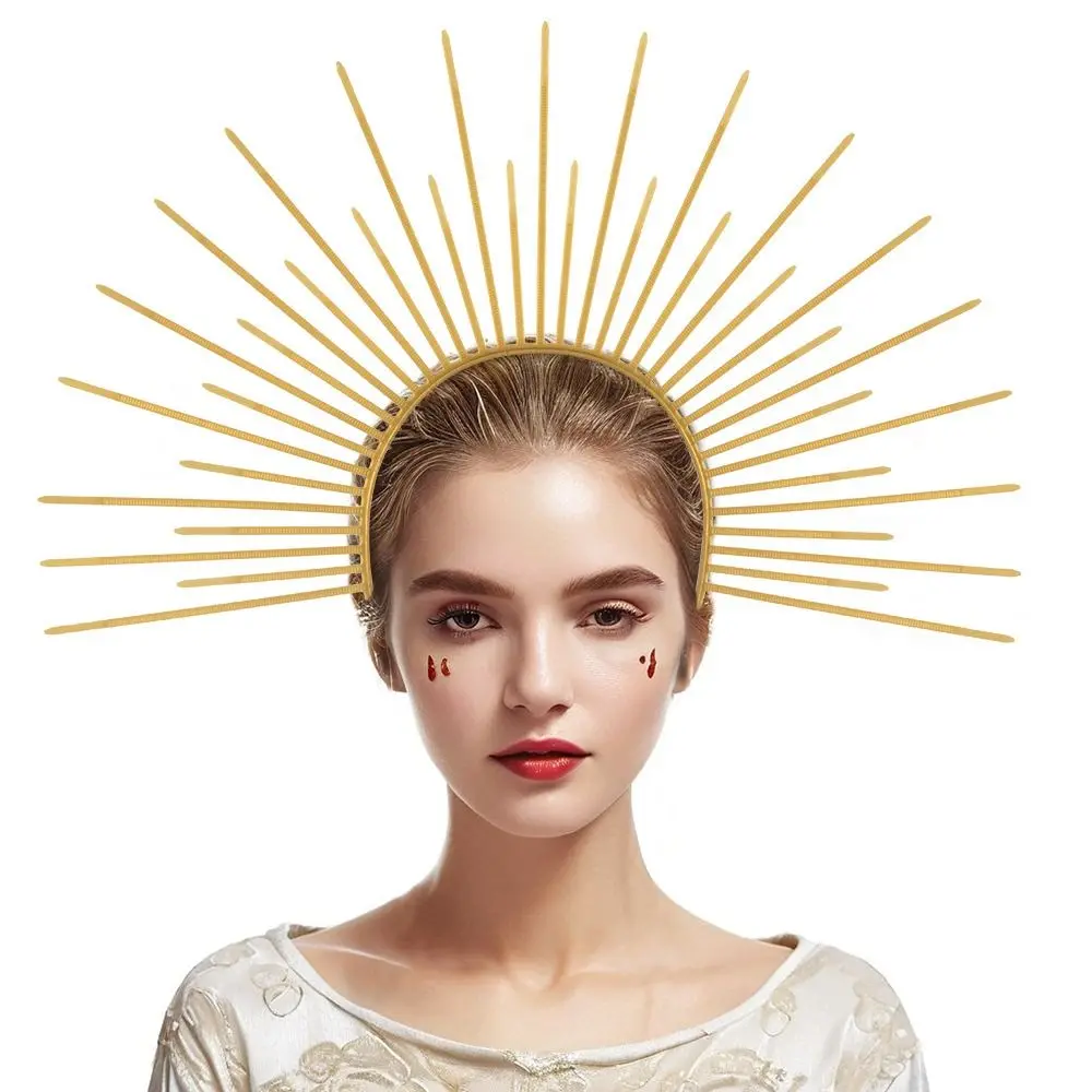 Sun God Halo Headband Star Gold Halloween Headband Fashion Show Hair Accessories Halloween Costume Tiara Headdress
Sun God Halo Headband Star Gold Halloween Headband Fashion Show Hair Accessories Halloween Costume Tiara Headdress