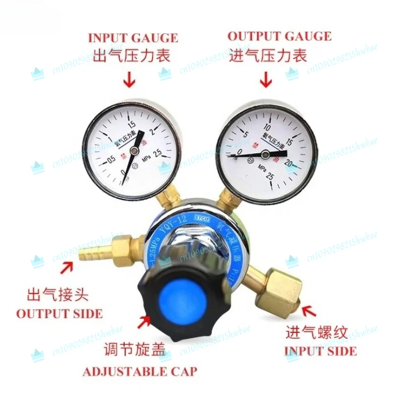 Gas Regulator Oxygen Cylinder O2 Fuel Air Gauge Pressure Reducer Valve Adjustable
Gas Regulator Oxygen Cylinder O2 Fuel Air Gauge Pressure Reducer Valve Adjustable