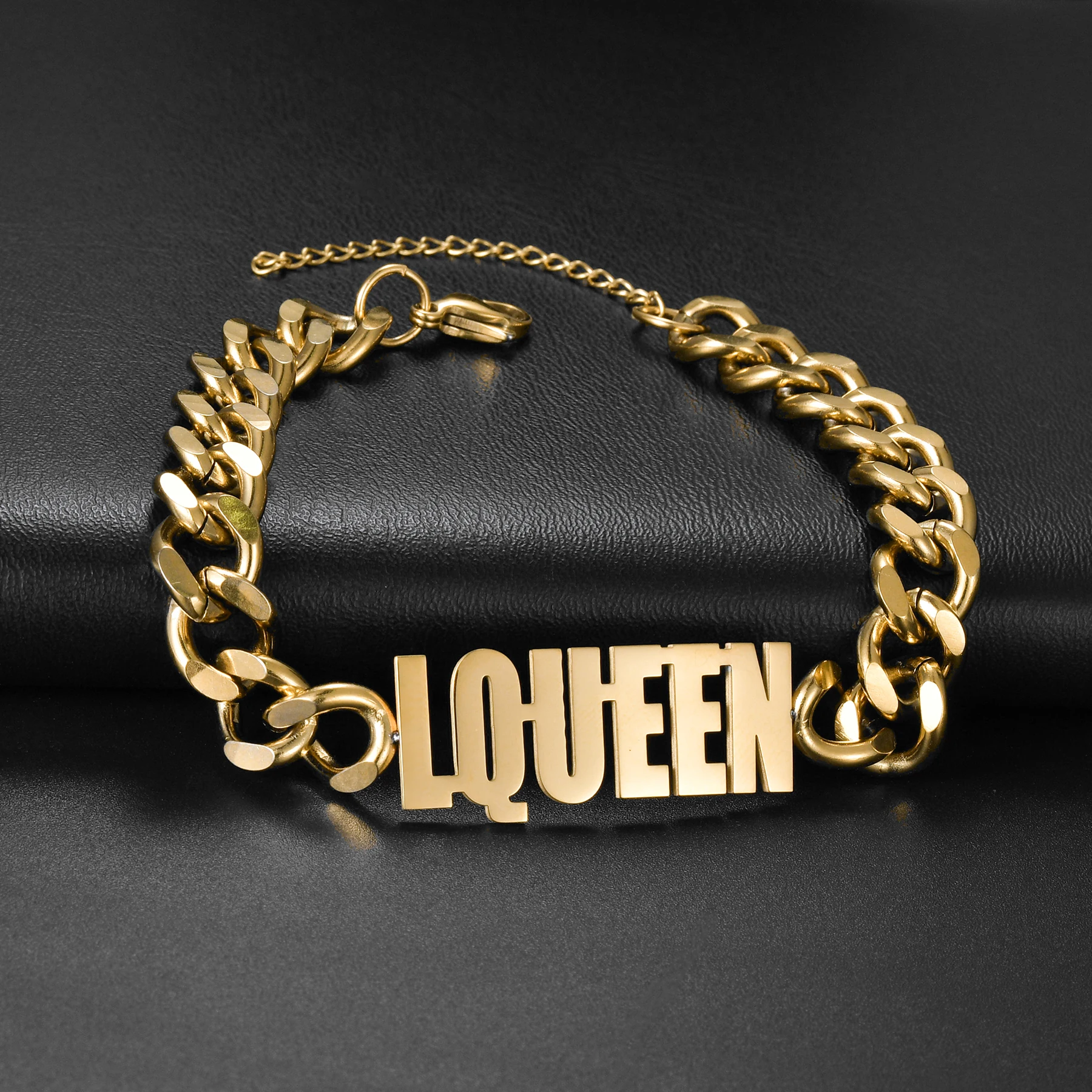 Customized Name Punk 10mm Cuban Chain Bracelet for Men Women Stainless Steel Personalized Nameplate Handmade Bangle Jewelry Gift
Customized Name Punk 10mm Cuban Chain Bracelet for Men Women Stainless Steel Personalized Nameplate Handmade Bangle Jewelry Gift
