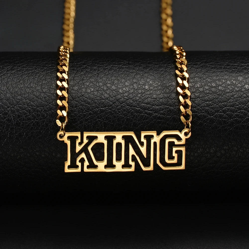 LOVE&NAME Custom Name Cuban Thick Chain Stainless Steel Big Hollow Letters Necklace Pendant Birthday Jewelry Birthday Gift
LOVE&NAME Custom Name Cuban Thick Chain Stainless Steel Big Hollow Letters Necklace Pendant Birthday Jewelry Birthday Gift
