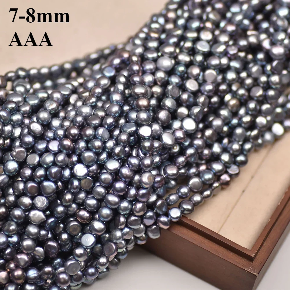 7-8mm3A Natural Freshwater Black Irregular Baroque Bead Premium Pearl Jewelry Make DIY Personality Bracelet Necklace Accessories
7-8mm3A Natural Freshwater Black Irregular Baroque Bead Premium Pearl Jewelry Make DIY Personality Bracelet Necklace Accessories