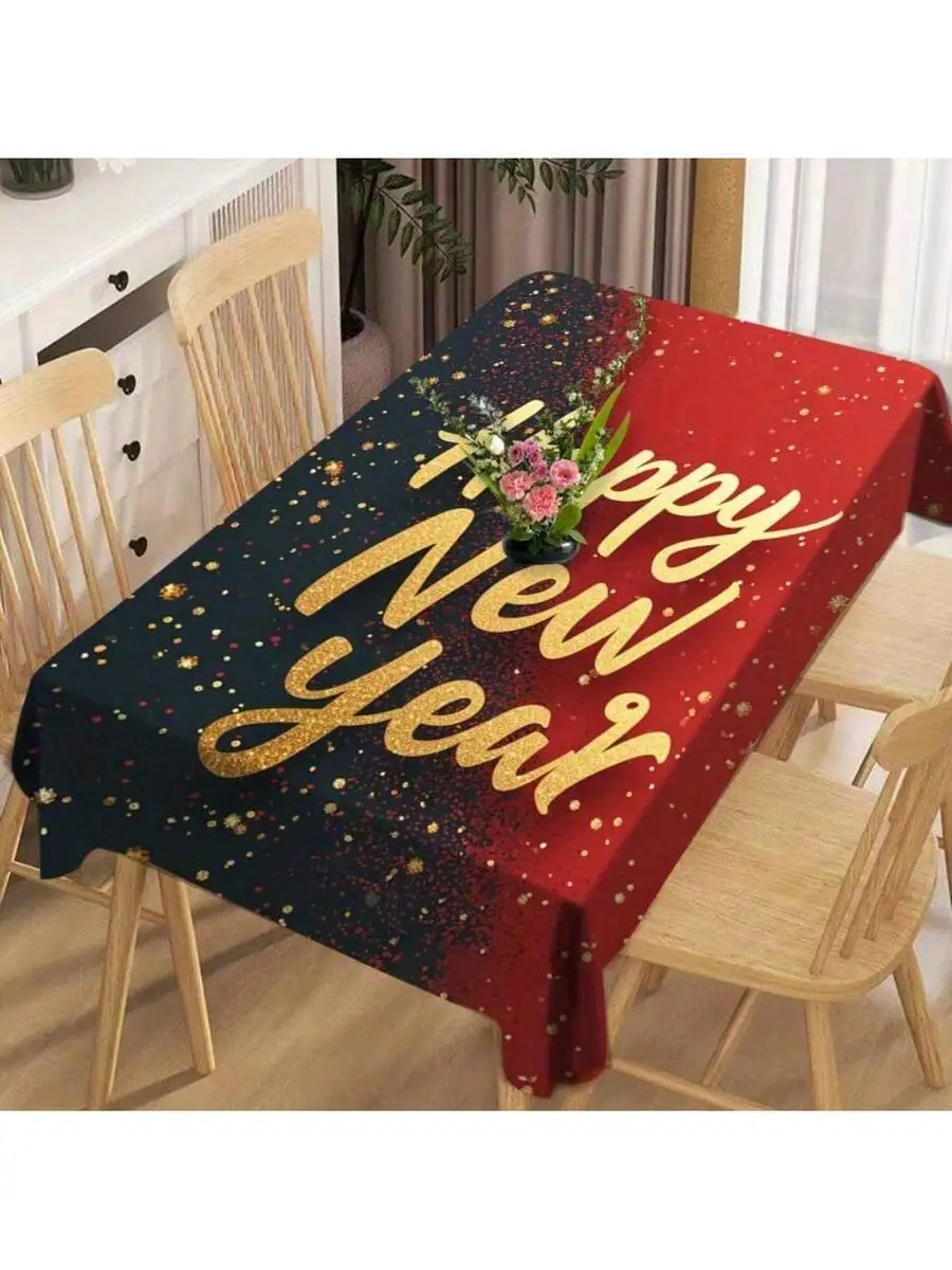 Happy New Year Rectangular Tablecloth For Dining Table Party Banquet
Happy New Year Rectangular Tablecloth For Dining Table Party Banquet